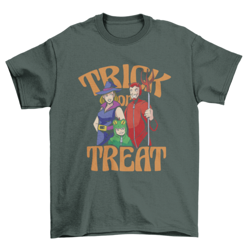 Family Halloween Trick or Treat T-Shirt